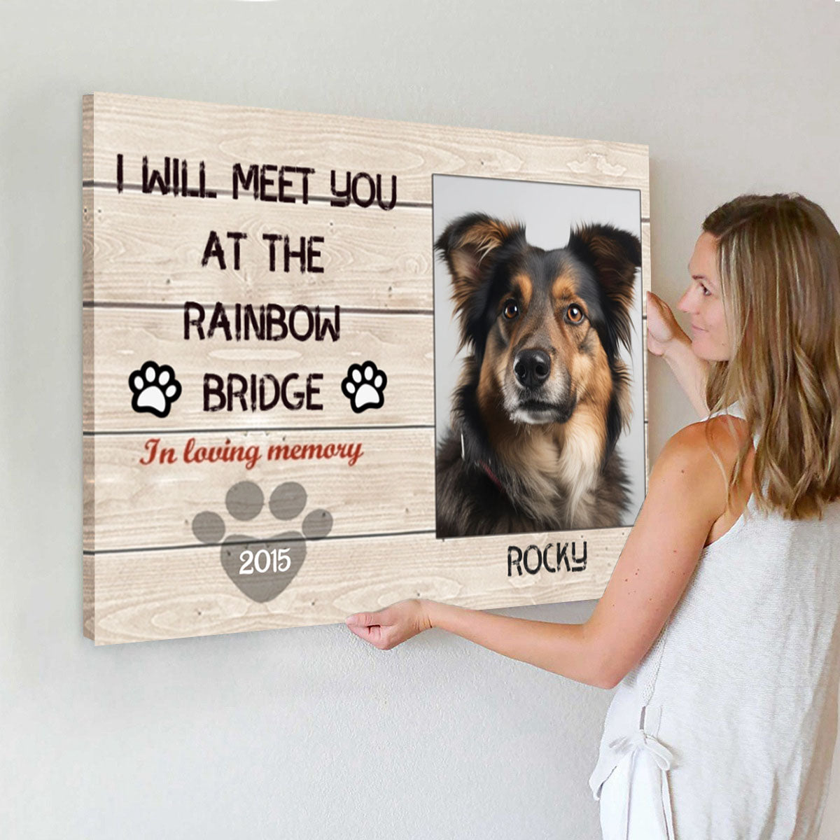 My Hardest Goodbye - Personalized Pet Memorial Canvas