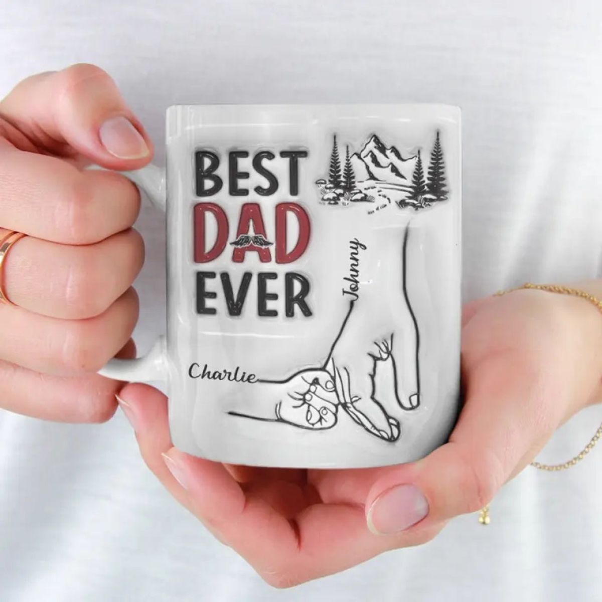 Best Daddy Ever - Family Personalized Mug - Father's Day, Gift For Dad, Grandpa