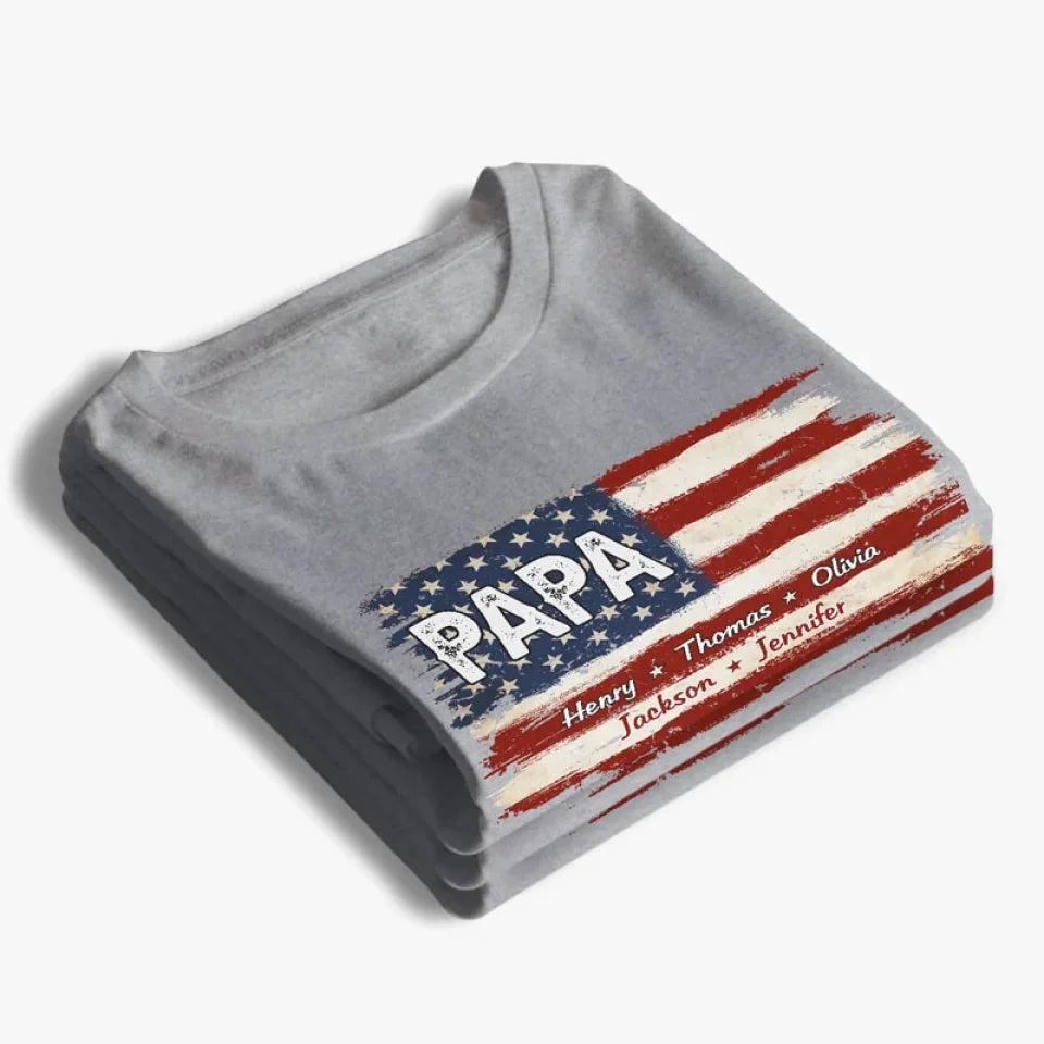 Proud To Be American - Family Personalized Pure Cotton T-Shirt