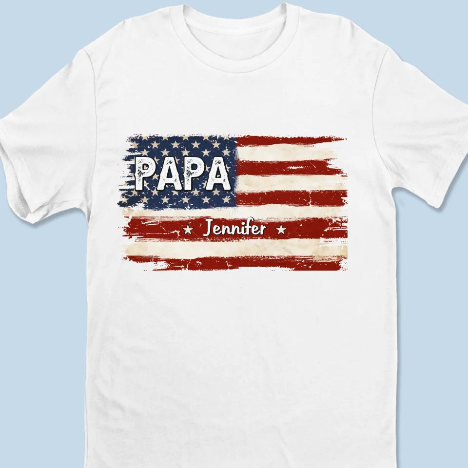 Proud To Be American - Family Personalized Pure Cotton T-Shirt