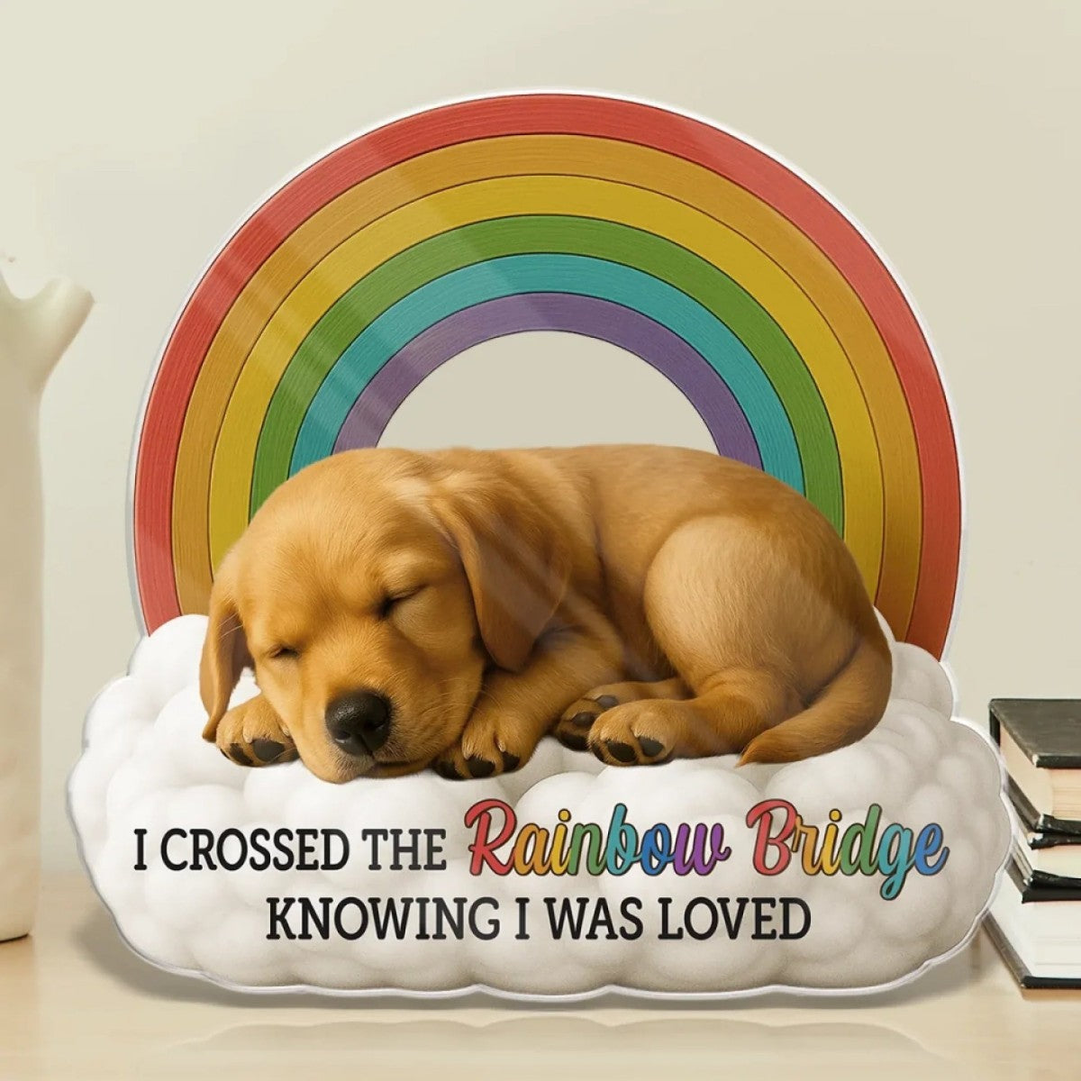 Forever In My Heart Memorial Personalized Rainbow Acrylic Plaque