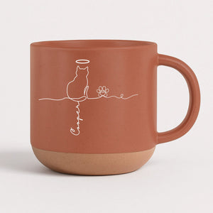 Cute Cats - Personalized Pottery Mug, Gift for Cat Mom/Cat Dad, Cat Lover's Gift