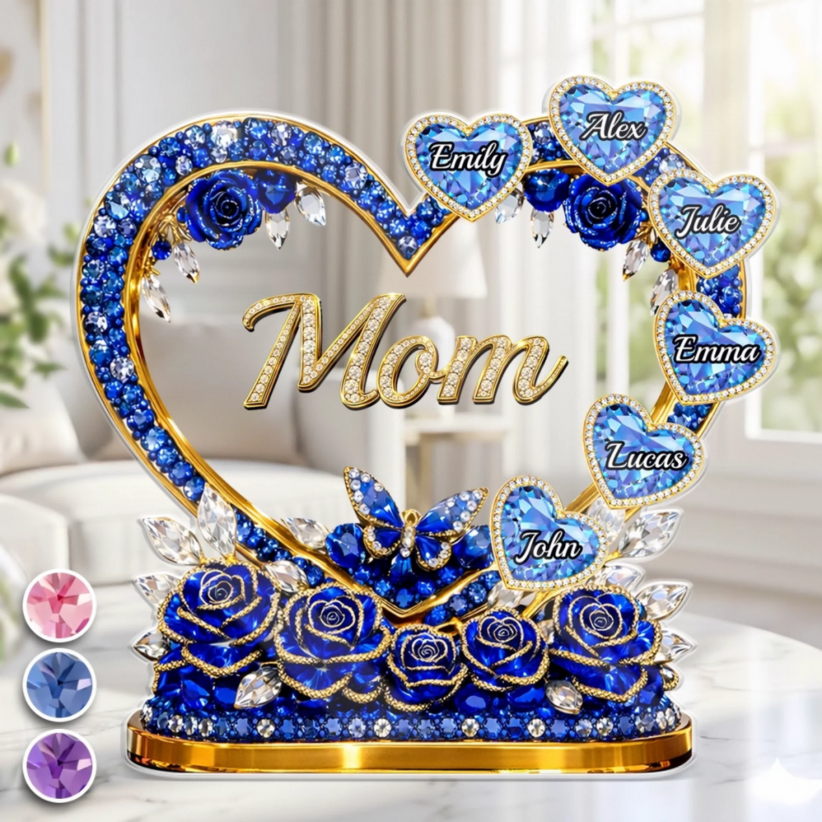 Personalized Mother's Day Acrylic Plaque – Custom Gift For Mom & Grandma | Mom's Heart Full Of Care