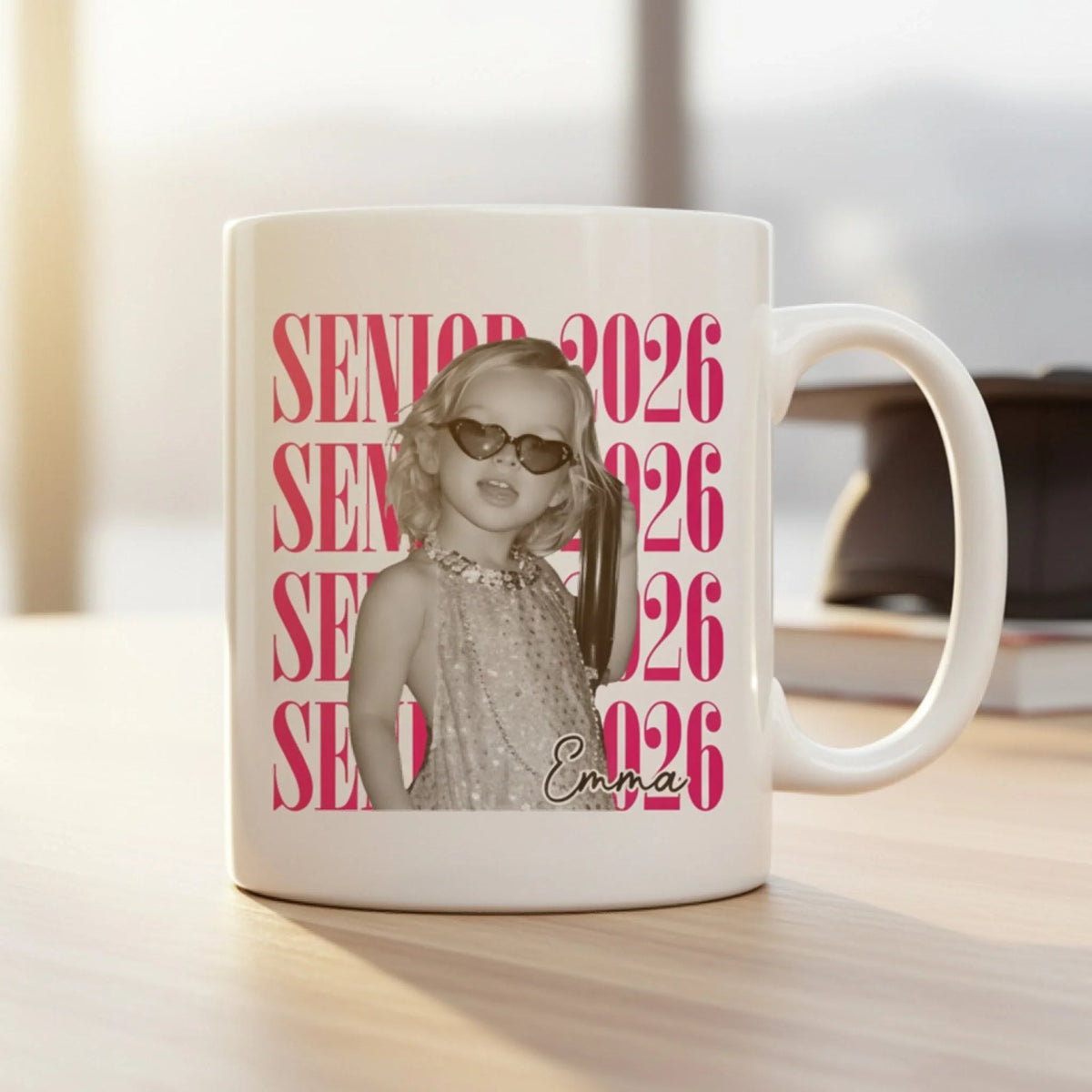 Senior 2026 Graduation With Name And Photo - Personalized Mug, Class Of 2026 Celebration Gift