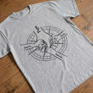 Custom Unisex T-shirt - Personalized Father's Day Gifts For Dad, Grandpa - Dad Means The World