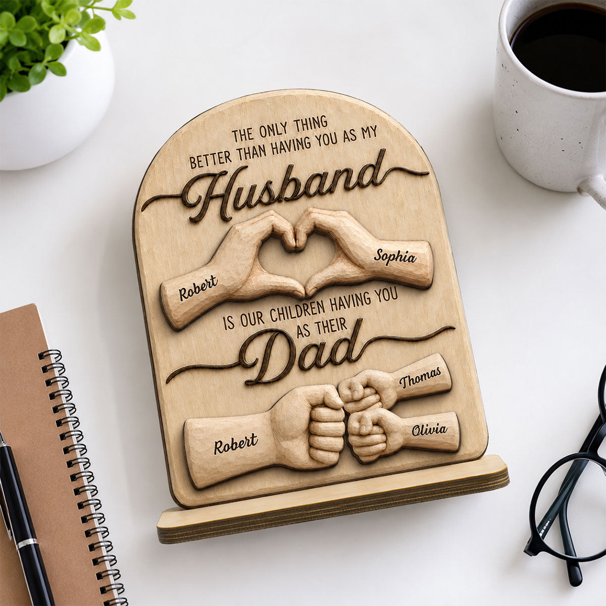 Sentimental Rustic The Only Thing Better Than Having You As Husband - Personalized  Wooden Plaque - Heartfelt Father's Day Gift For Husband, Dad