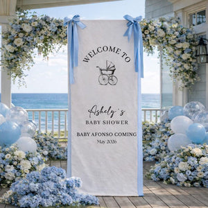 Baby Shower - Personalized Baby Shower Welcome Sign,  Oh Baby Welcome Decorations