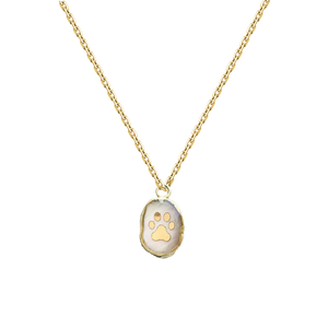 Paw Print Necklace Pet Necklace