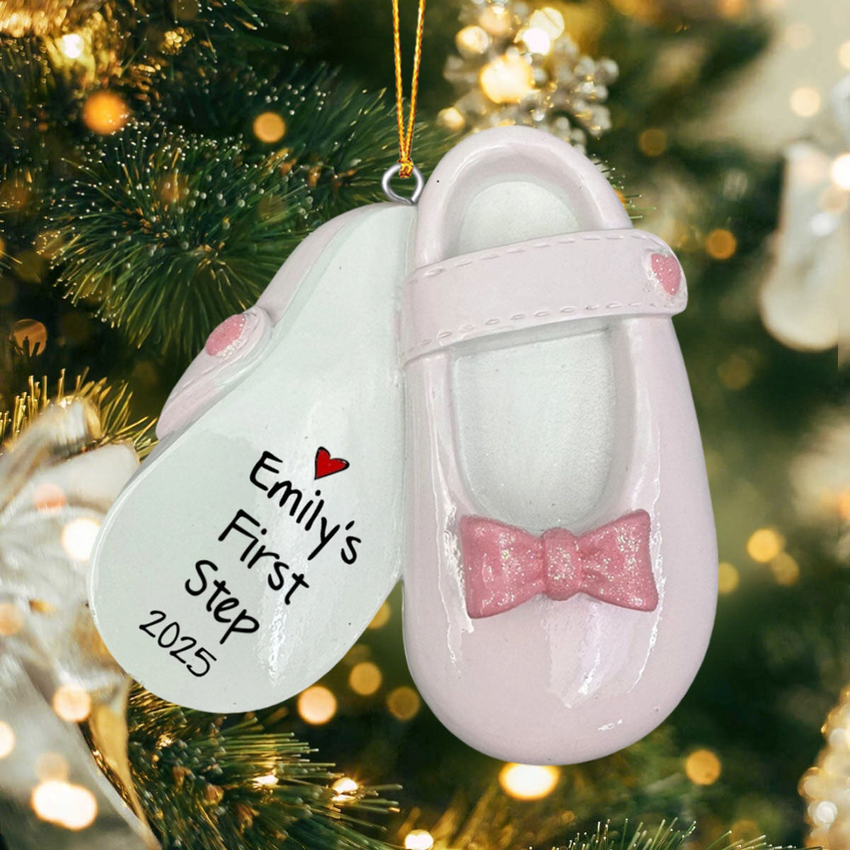 Baby First Step First Christmas Christmas Personalized Acrylic Ornament