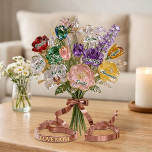 For Mom, Grandma, or Stepmom – Personalized Custom Acrylic Plaque Shaped Just for Her