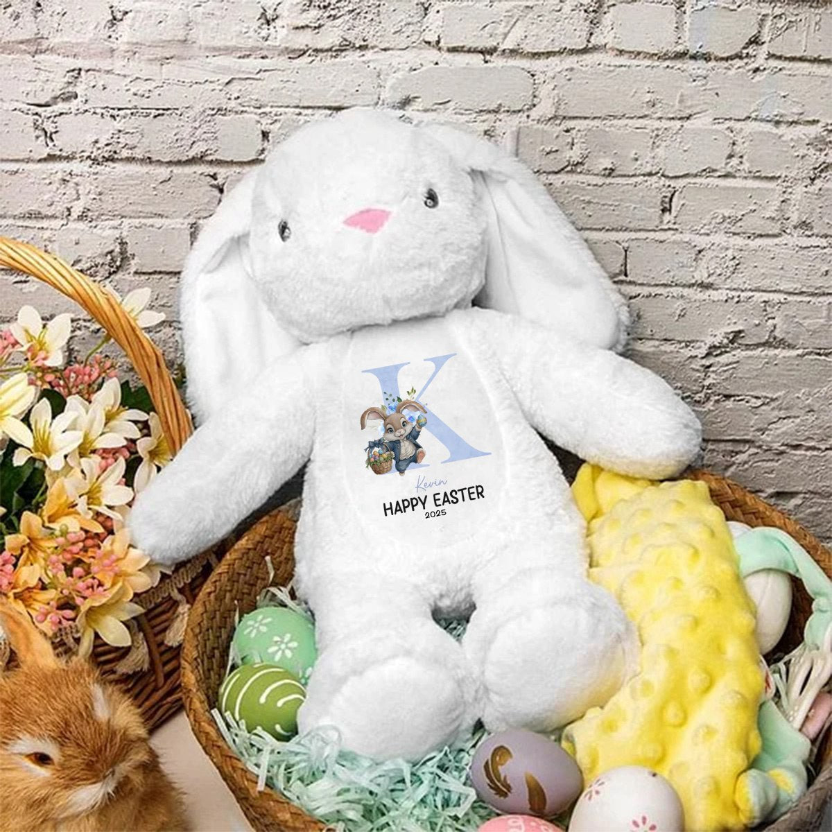 Family Personalized Custom Easter Bunny Plush - Easter Gift For Family Members