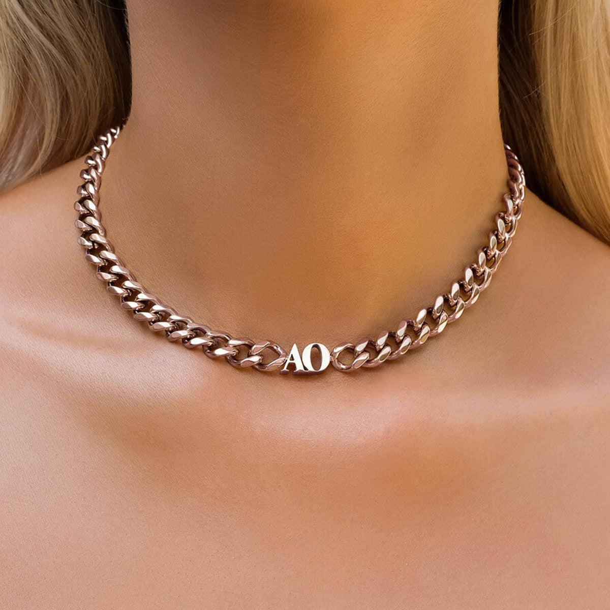 Custom Initial Choker Necklace