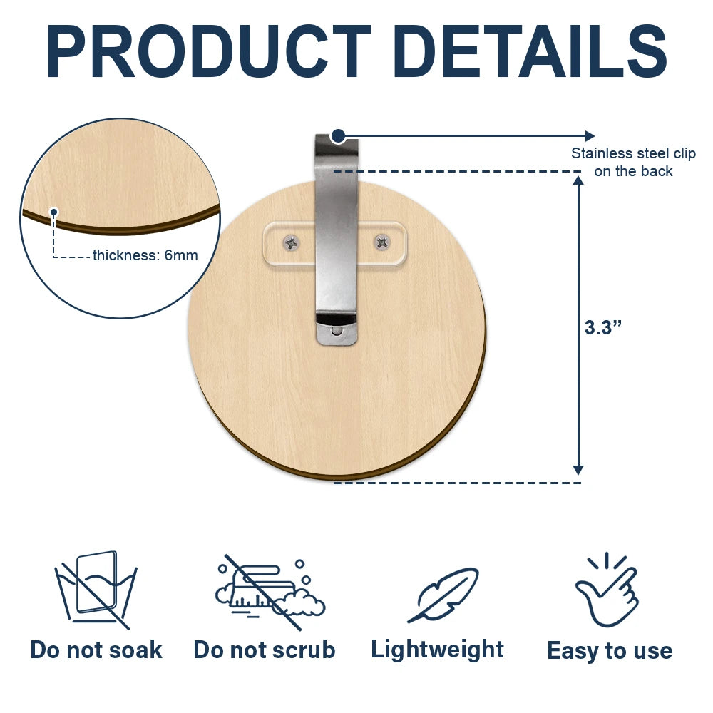 Custom Photo Memorial The Call I Wish I Could Take - Personalized Car Visor Clip