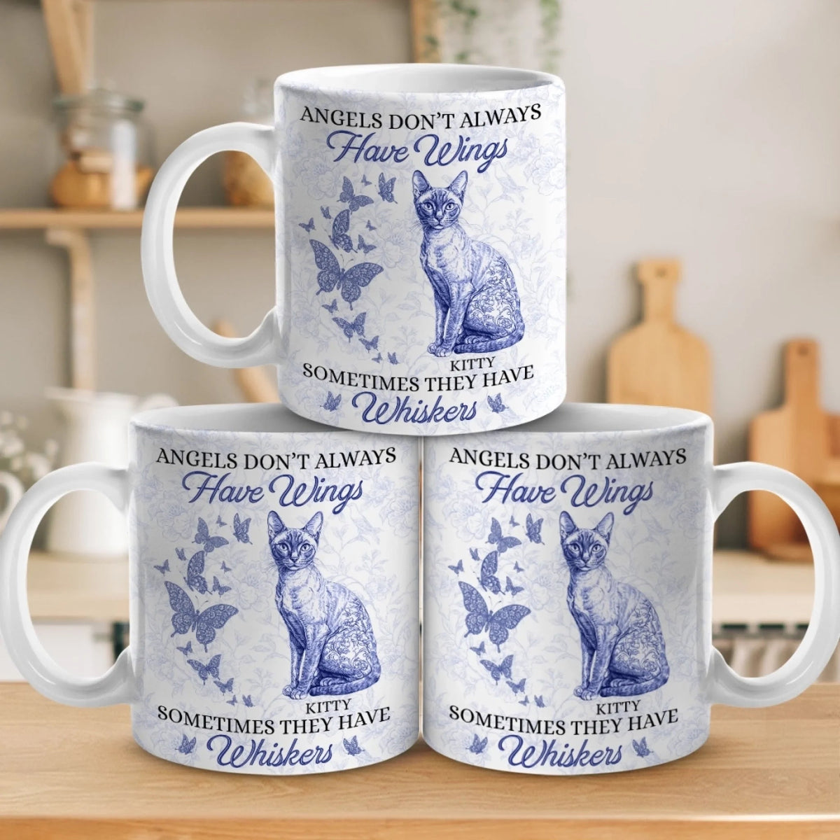 Some Angels Choose Fur Over Wings - Memorial Personalized Mug Gift For Pet Lovers