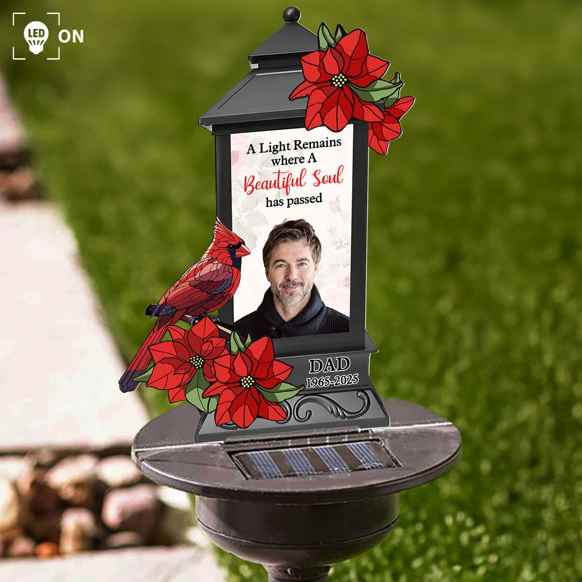 Custom Photo A Light Remains - Personalized Solar Light