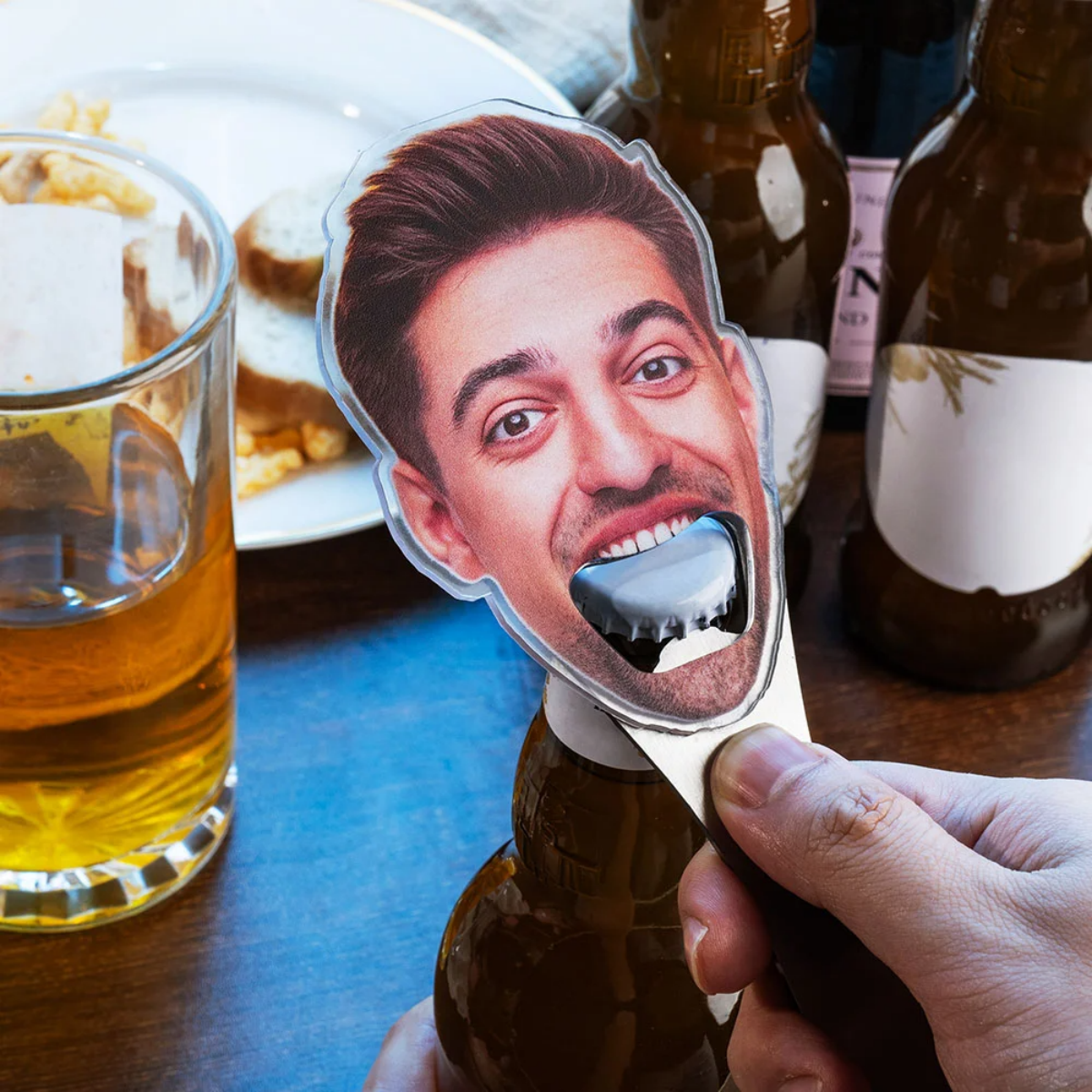 Personalized Funny Avatar Face Photo Bottle Opener