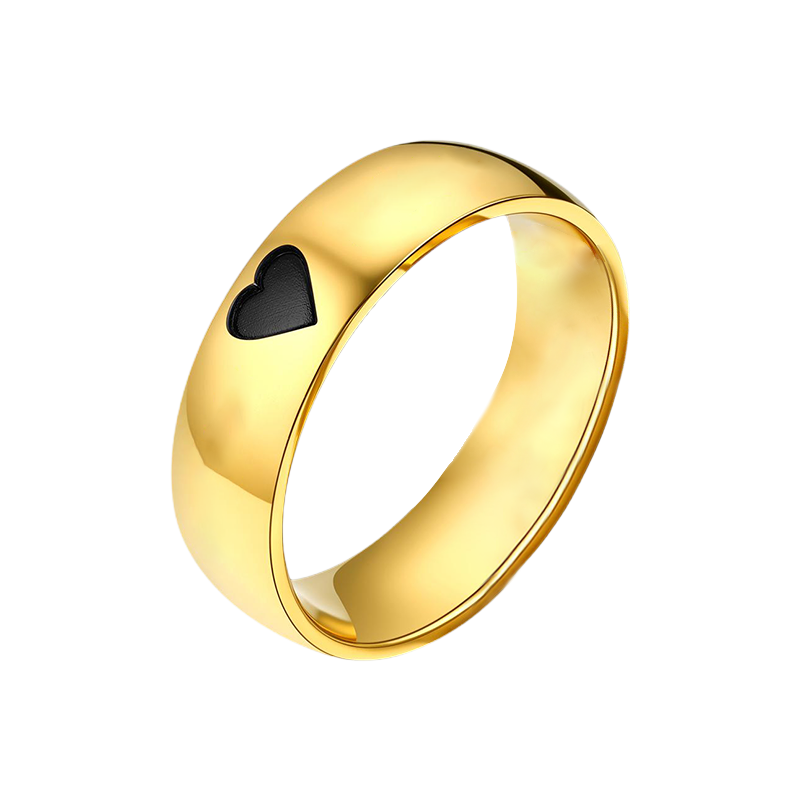 Couple Ring - Personalized Name Matching Heart Promise Rings