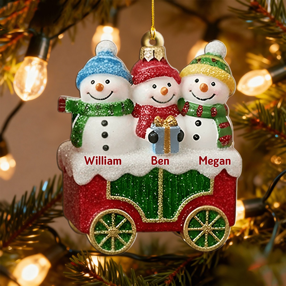 2025 Family Christmas Train - Personalized Ornament