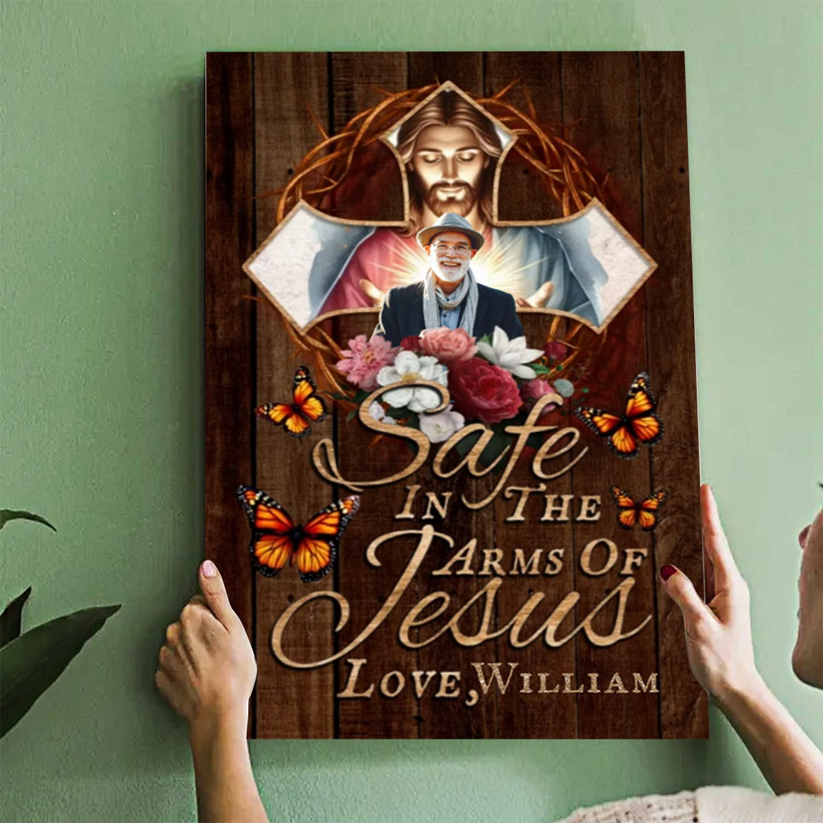 God Saw You Getting Tired Personalized Photo Canvas/Poster Memorial Gift