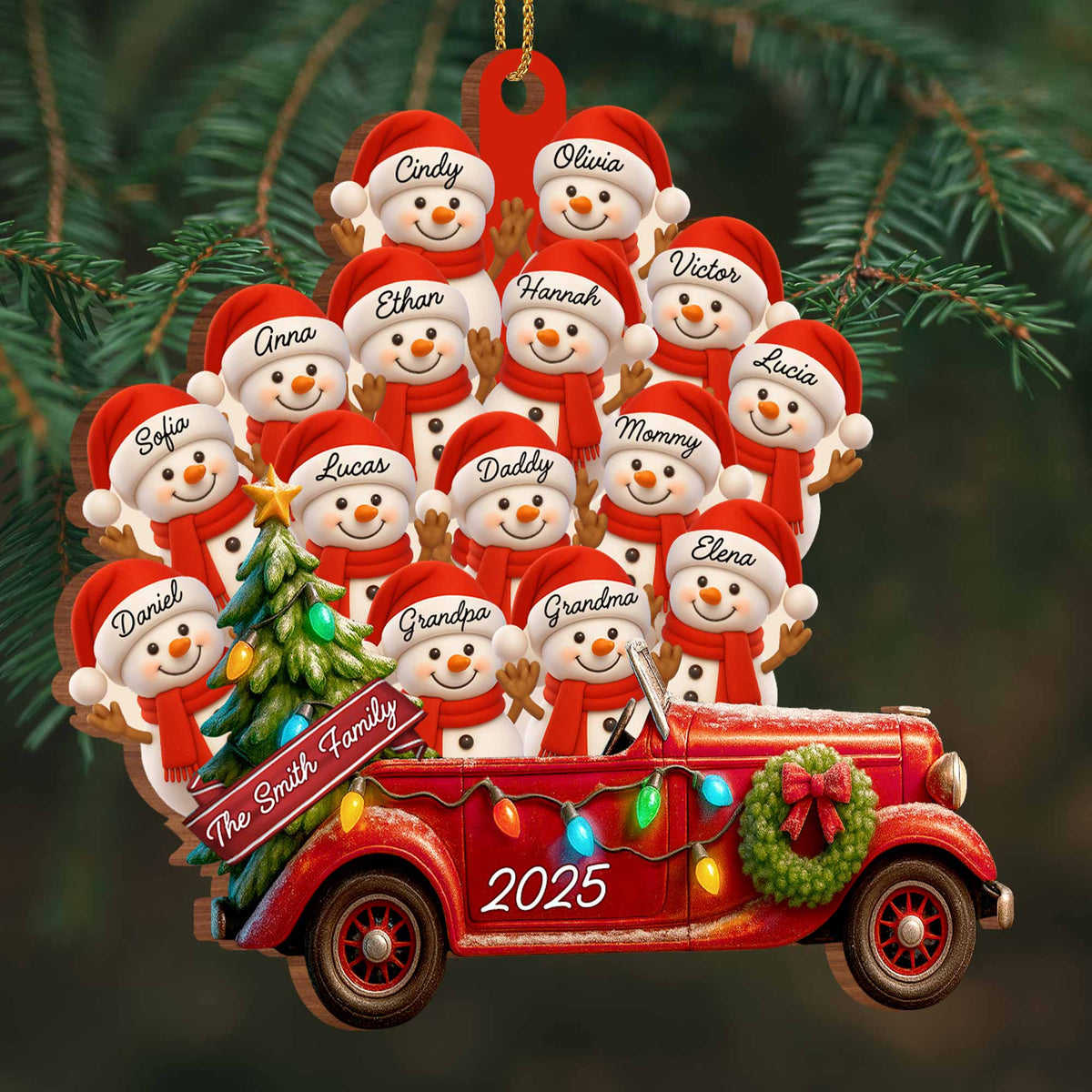 A Special Holiday Season, Personalized Wood Ornament, Gift For Family and Christmas Lovers