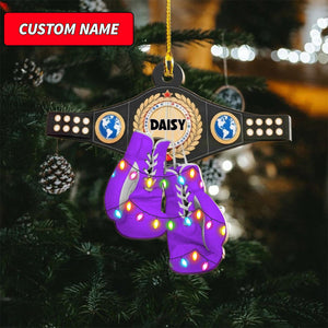Personalized Boxing Glove Ornament Gifts For Boxing Lovers