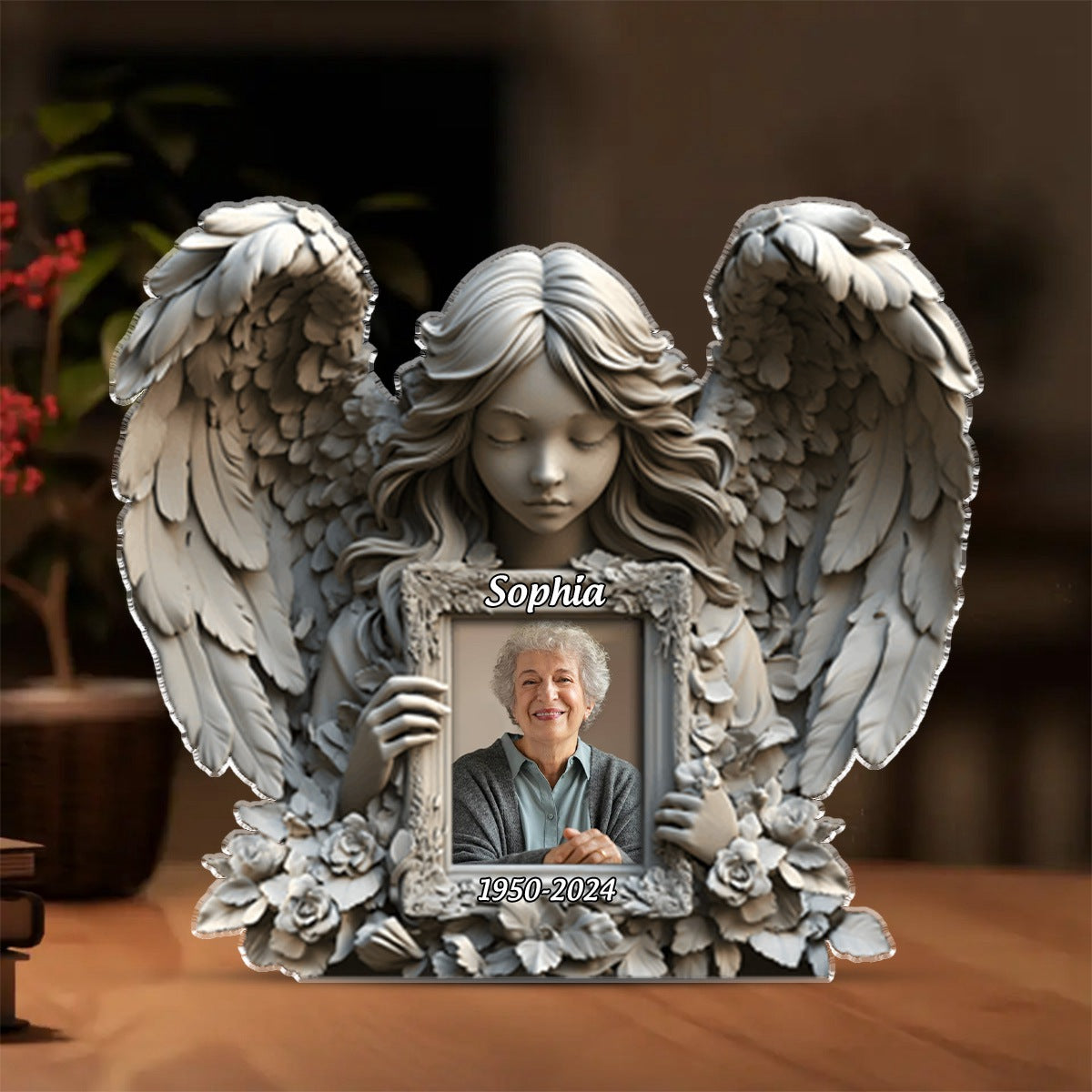 Angel Wings - Personalized Memorial Acrylic Plaque