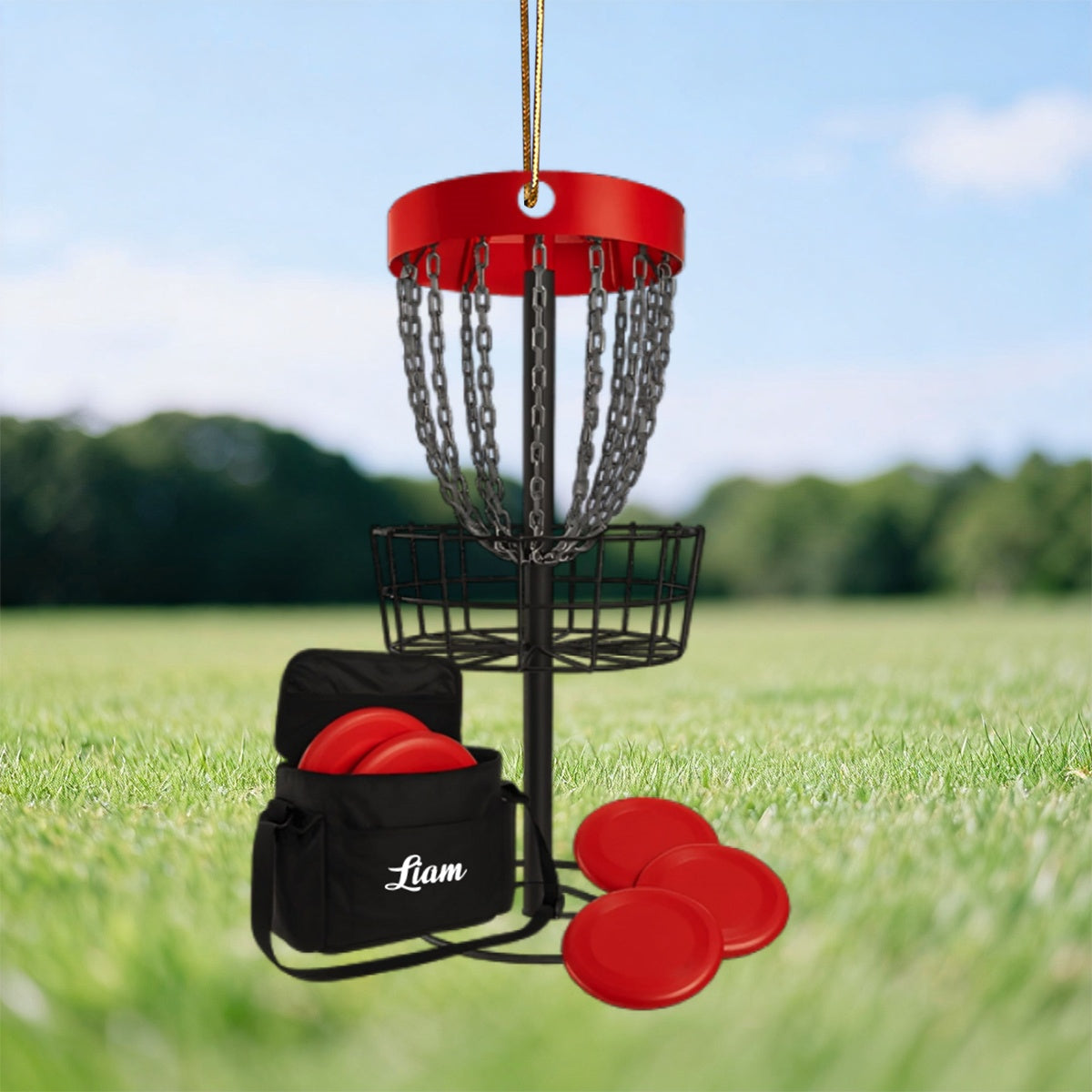 Disc Golf Home Decor, Christmas Ornament, Personalized Ornament