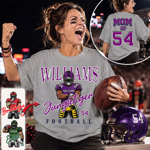 American Football Fan Shirt – Personalized Retro Design with Custom Name & Number