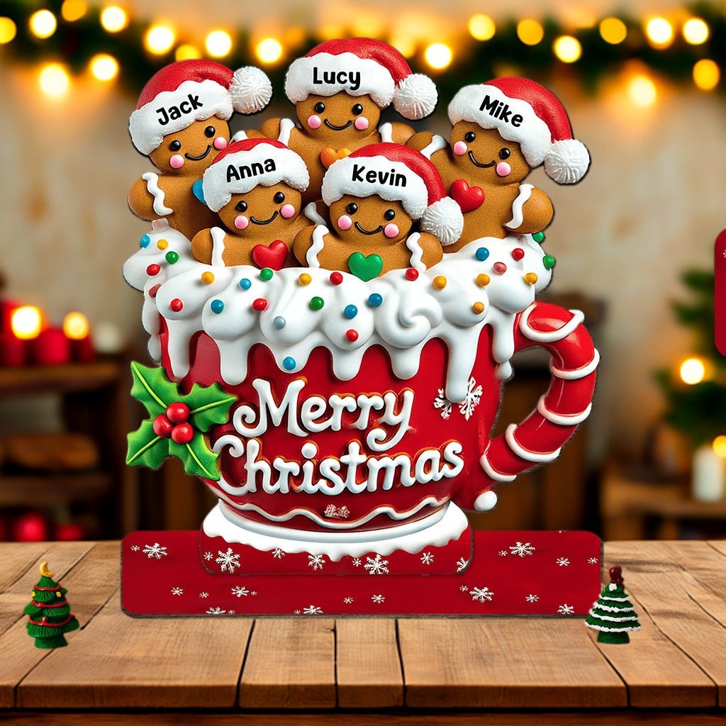 Merry Christmas - Personalized Family Cookie Plaque