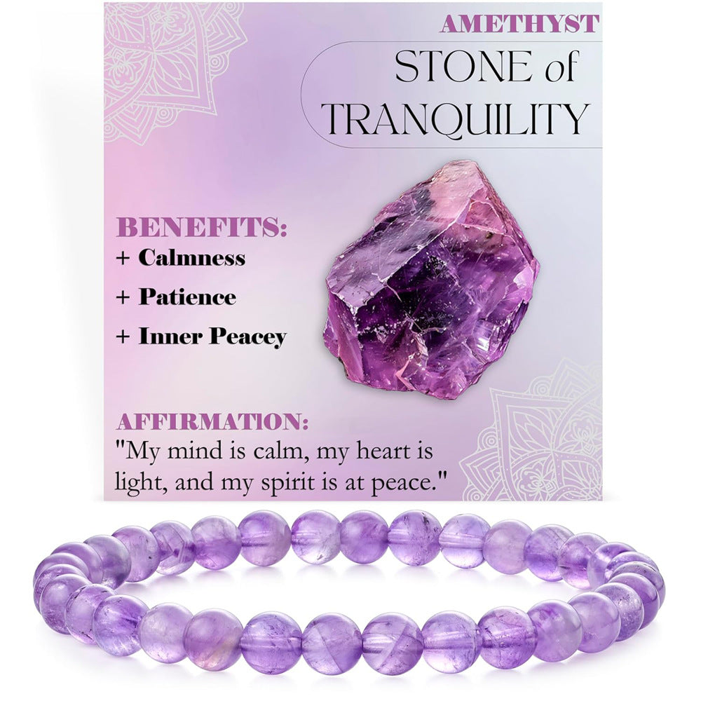 Energy & Love • Natural Stone Elastic Rope Bracelet