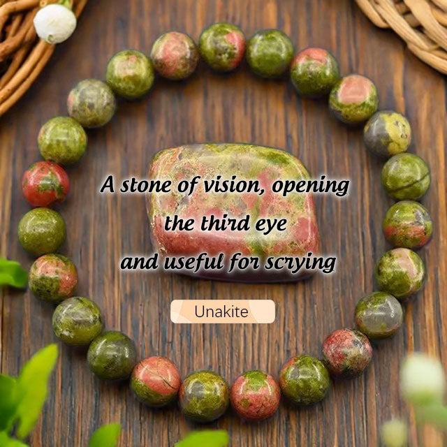 Natural Stone Agate Crystal Beaded Bracelet, Tiger Eye Stone Bracelet