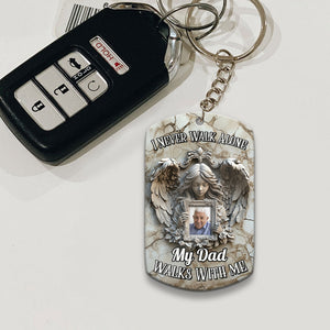 Angel Wings - Personalized Memorial Stainless Steel Keychain