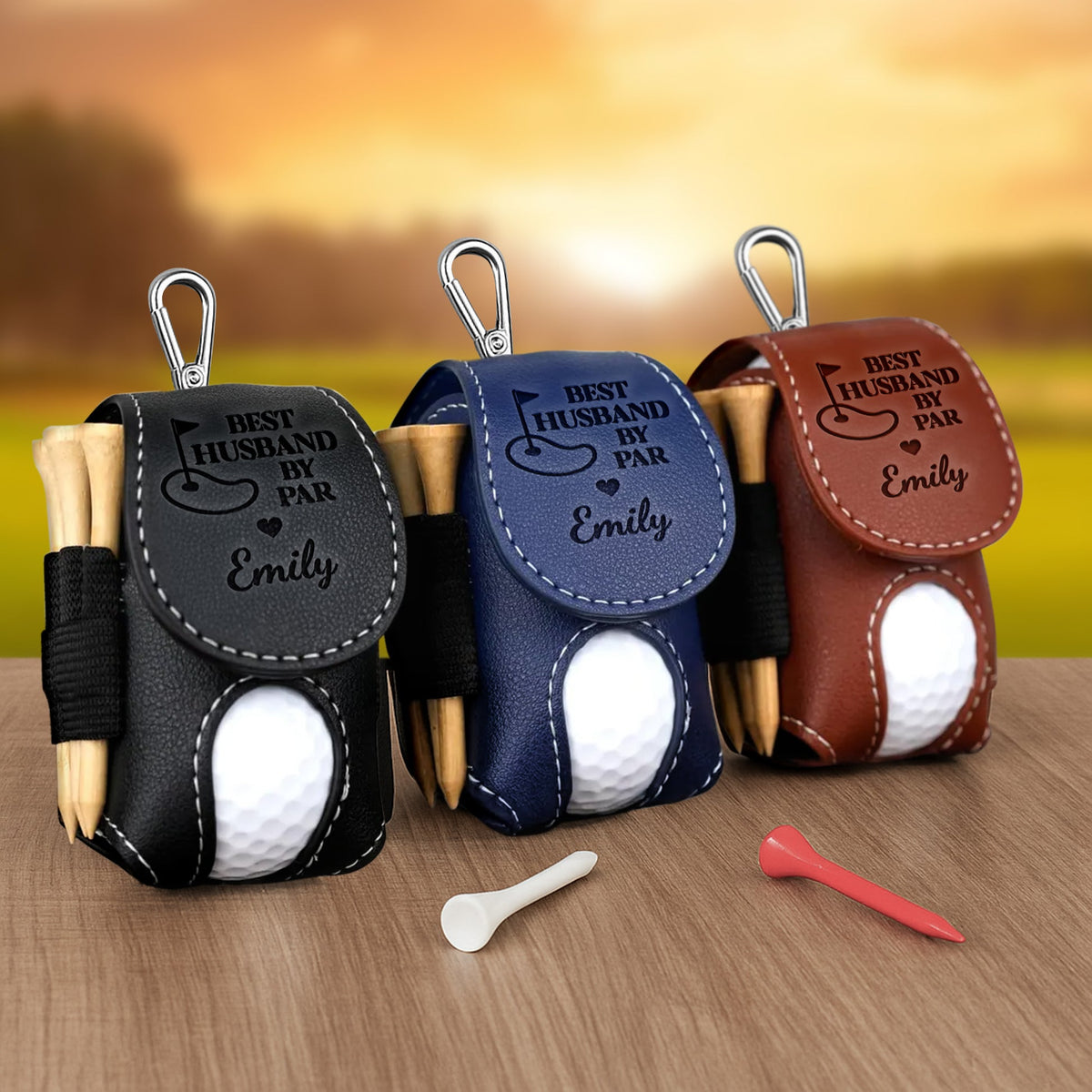 Best Husband By Par - Personalized Golf Ball Holder