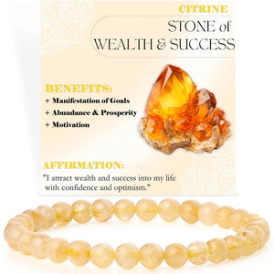 Energy & Love • Natural Stone Elastic Rope Bracelet
