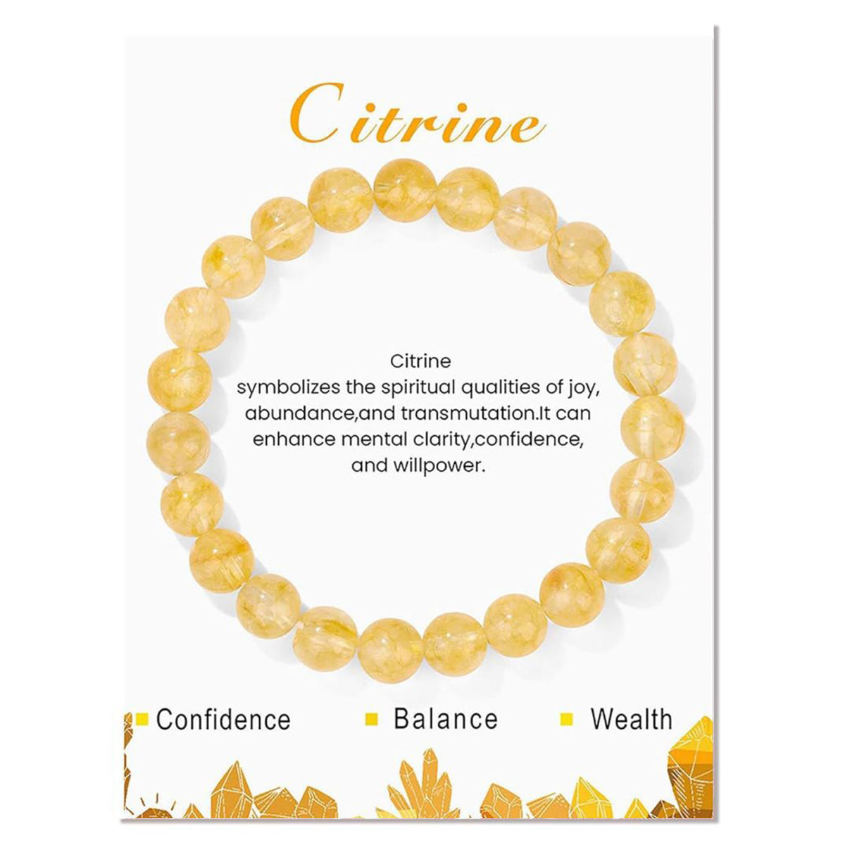 Gemstone Bracelet with Card