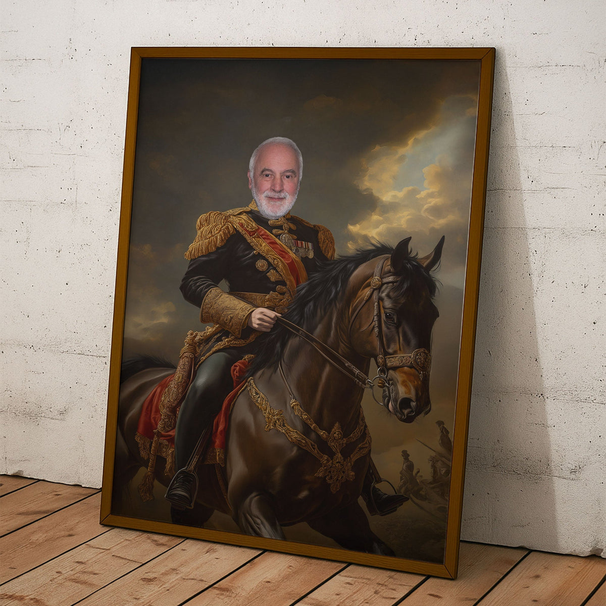Custom Photo Royal Painting Style For Dad, Grandpa - Personalized Poster/Canvas