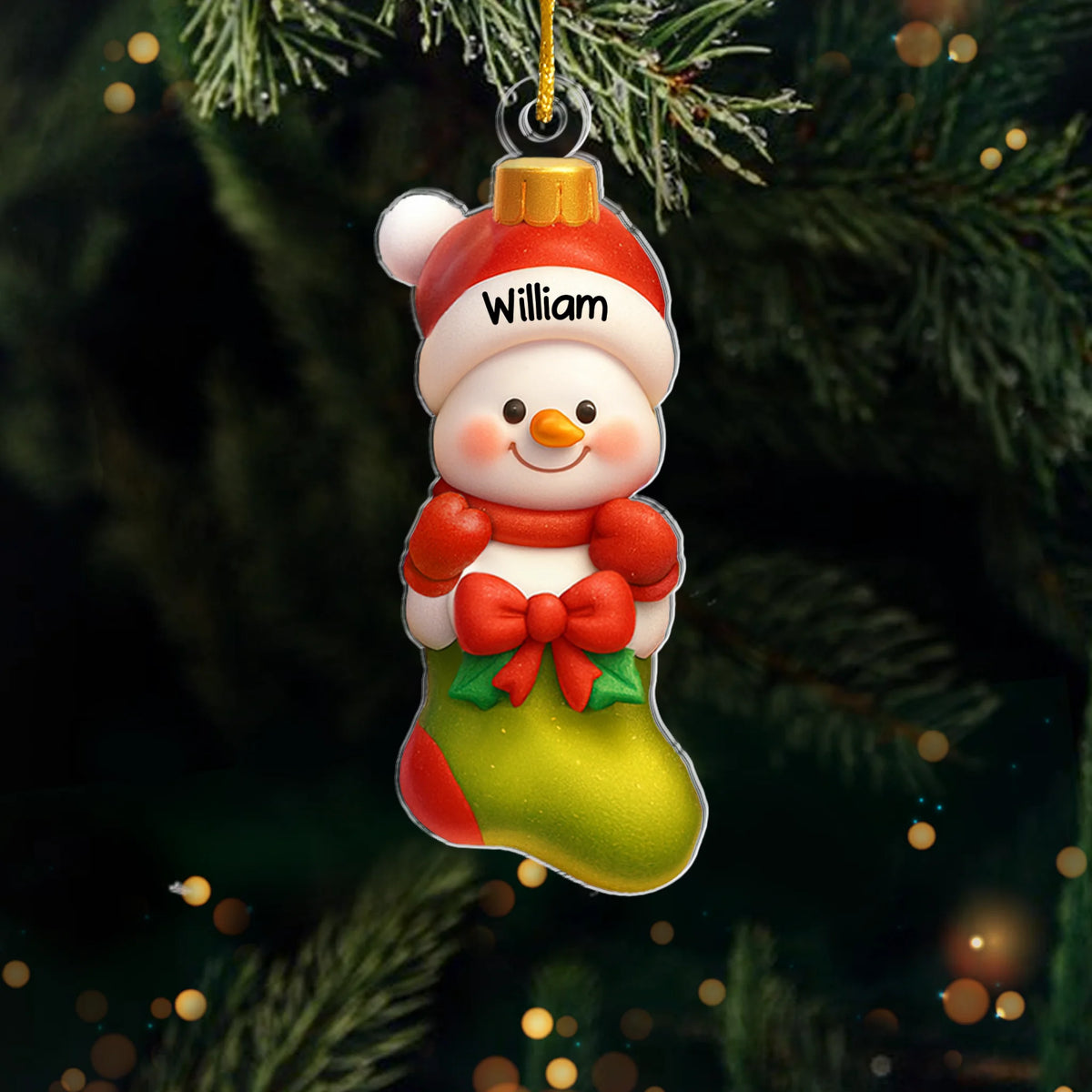 Custom Acrylic Ornament Personalized Christmas Warm Hearts Make Christmas Bright