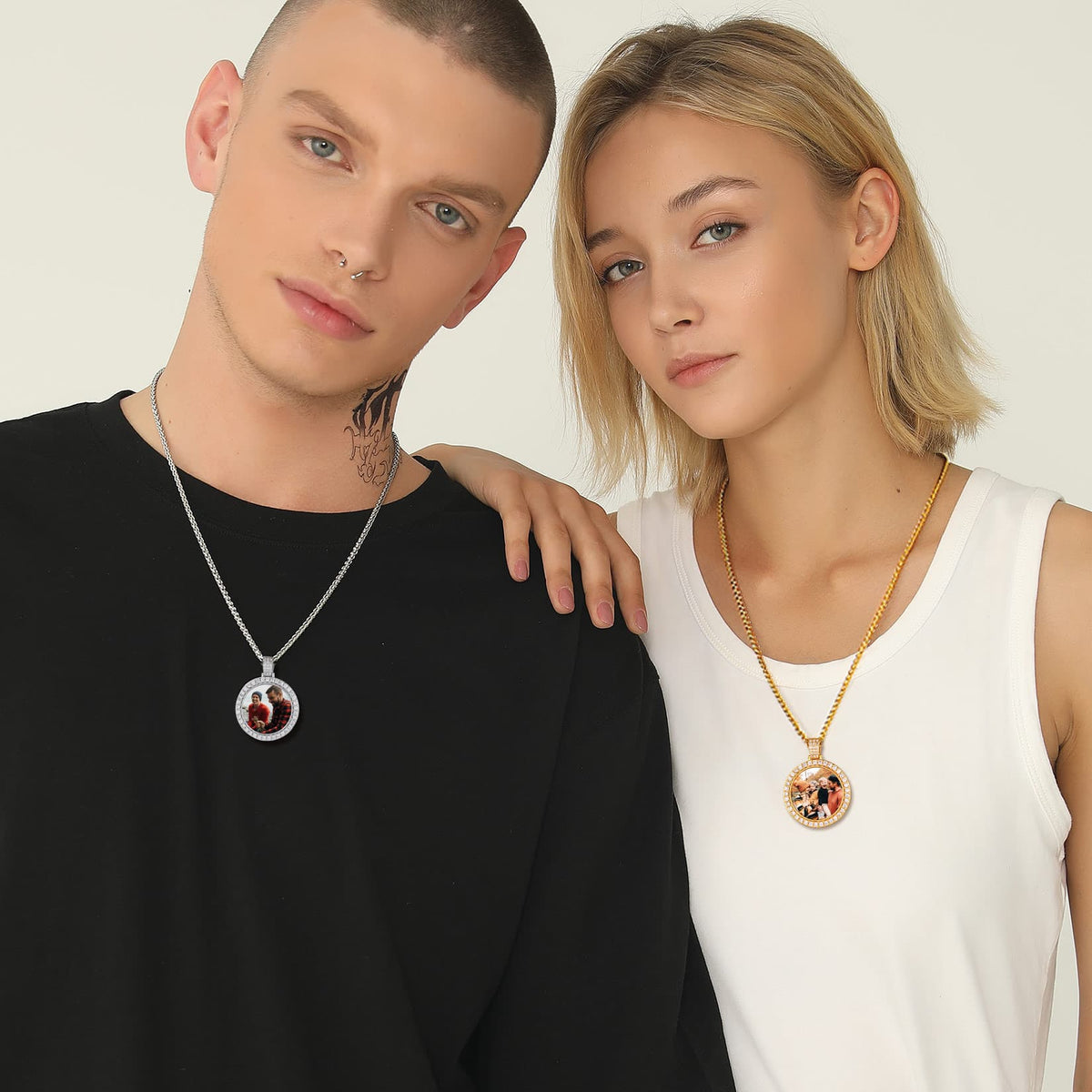 Personalized Engraving Photo Pendant Necklace