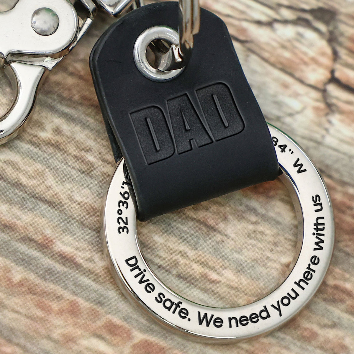 Always Come Home - Personalized Coordinates Keychain