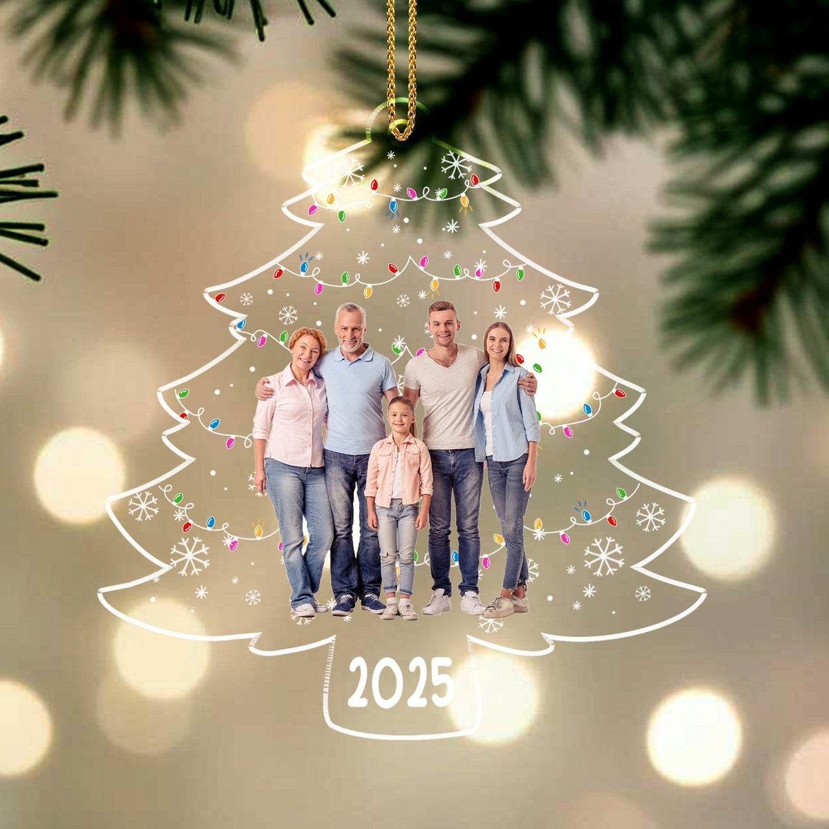 Celebrate Your Family This Christmas With A Personalized Tree Acrylic Ornament
