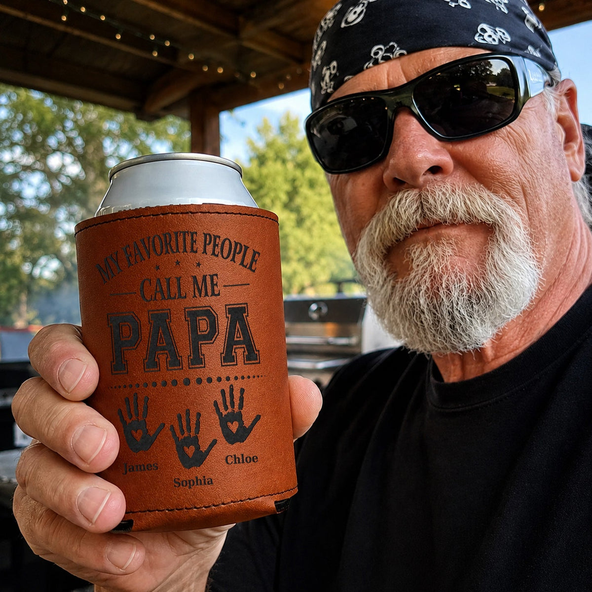 Father's Day Gifts, Legend, Husband, Dad And Grandpa - Personalized Can Cooler