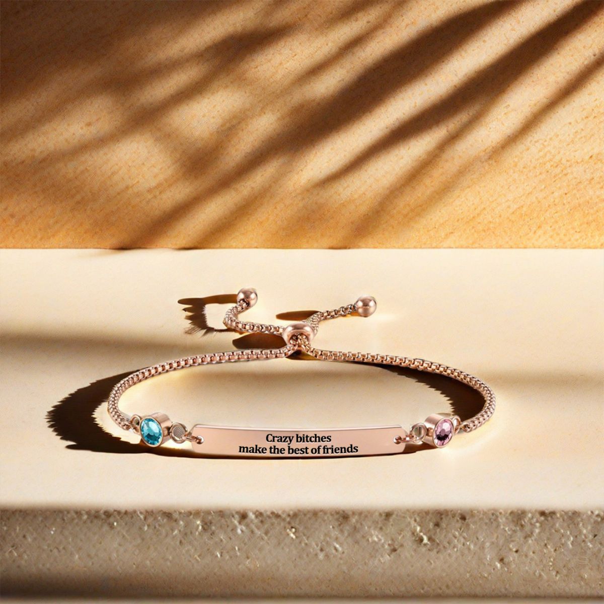 Personalized Birthstones Bracelet For Bestie, Best Friend