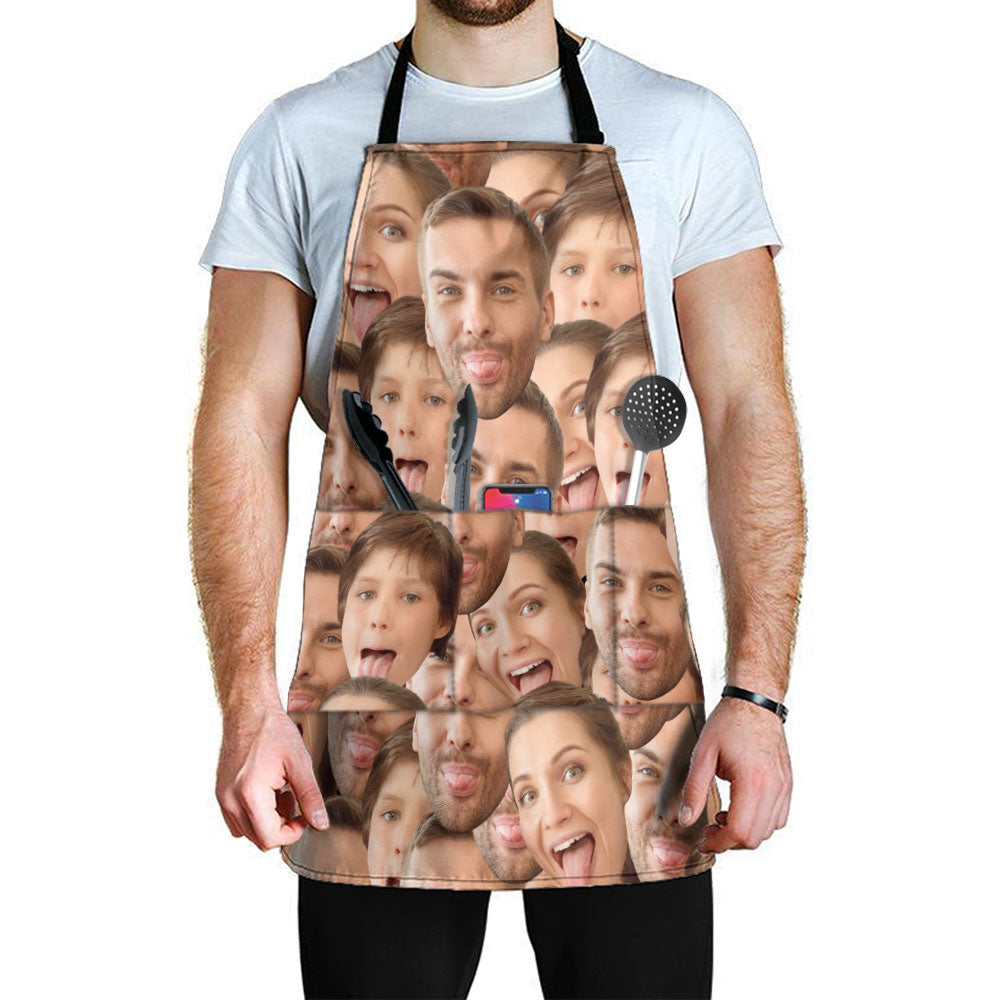 Funny Family Face - Personalized Photo Apron