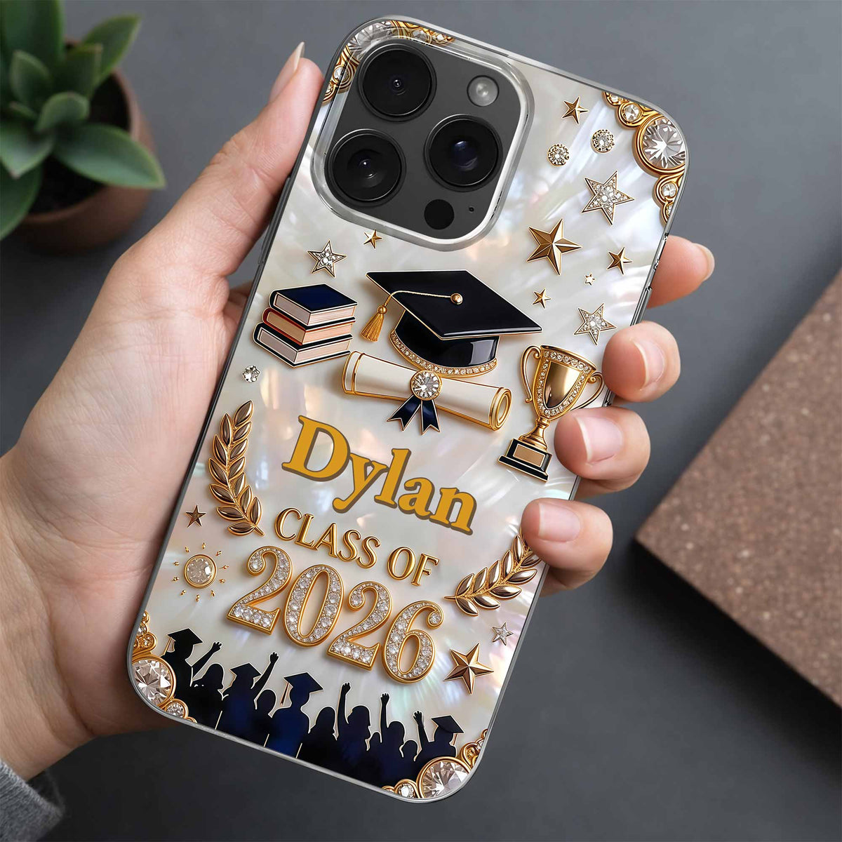 Class Of 2026,2027, Personalized Clear Phone Case, Gift For Graduates