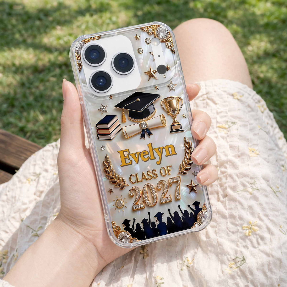 Class Of 2026,2027, Personalized Clear Phone Case, Gift For Graduates