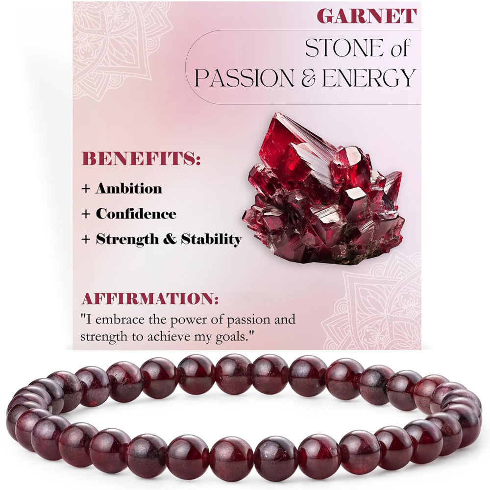 Energy & Love • Natural Stone Elastic Rope Bracelet