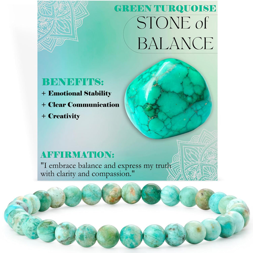 Energy & Love • Natural Stone Elastic Rope Bracelet