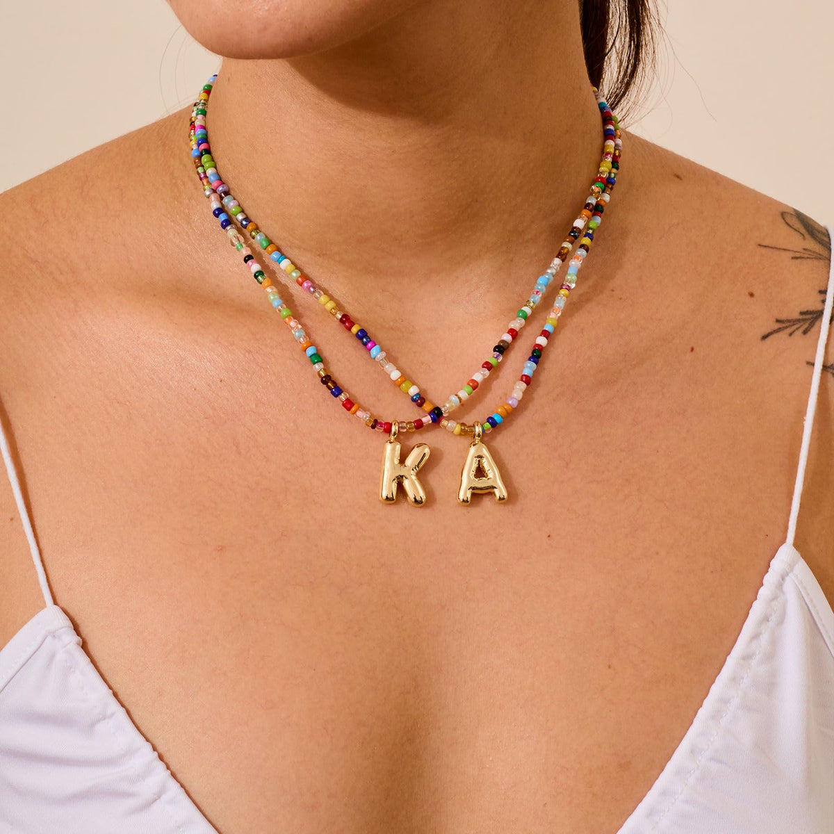 The Colorful Letter Necklace