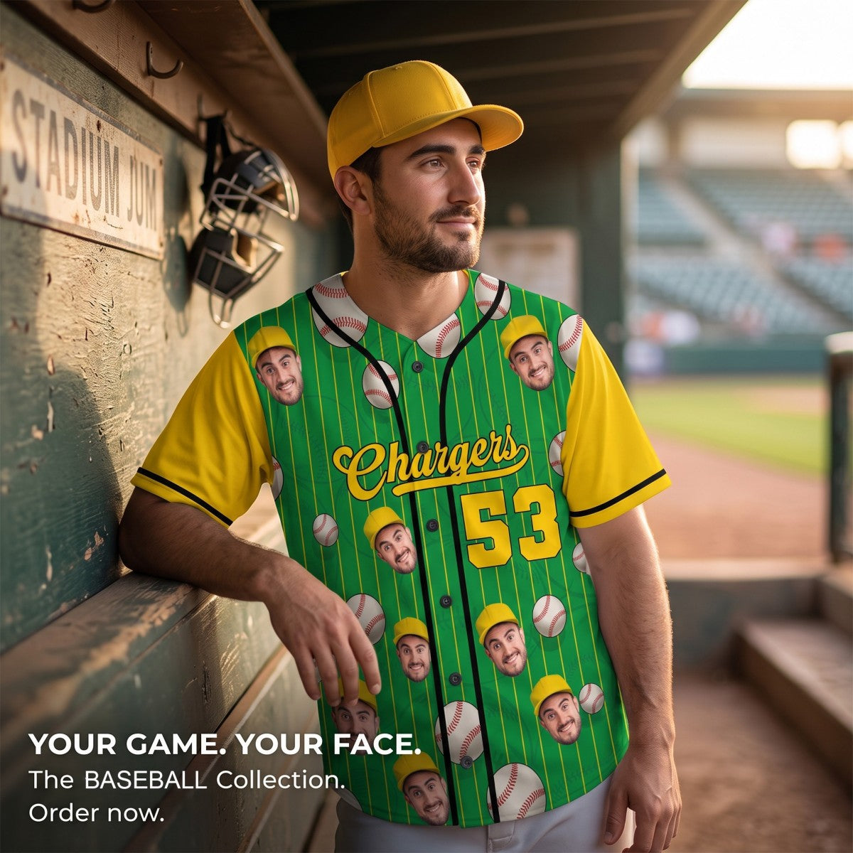 Custom Photo Baseball Jersey – Personalized Sport Lovers Shirt With Team Name