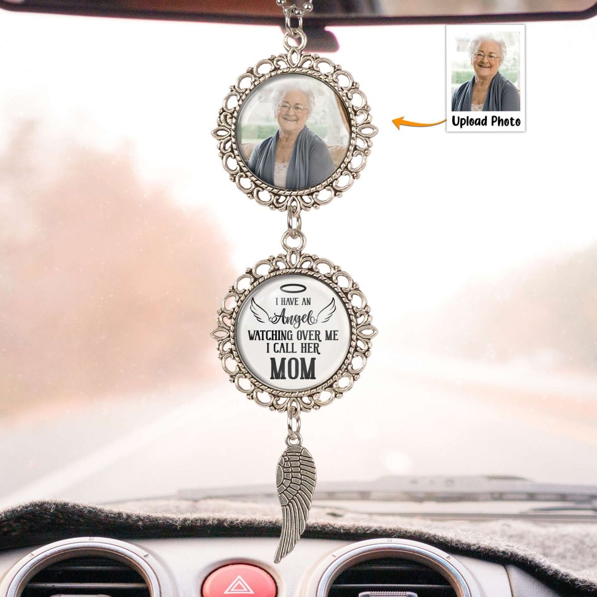 I Have An Angel Watching Over Me Personalized Photo Ornament